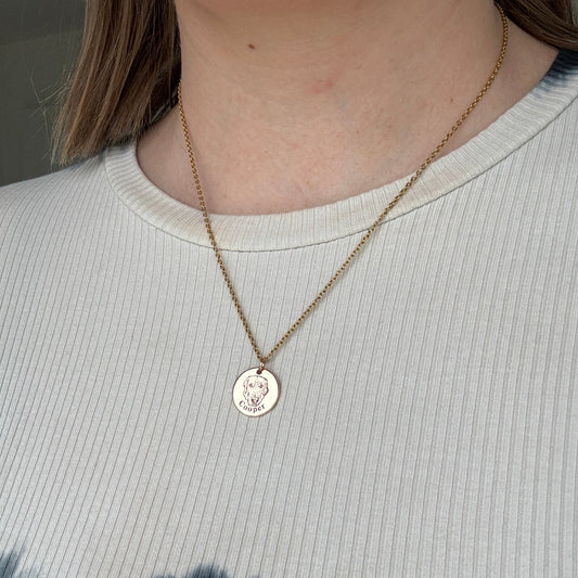 Collar personalizado con rostro de mascota