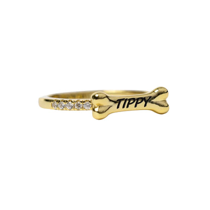 Anillo con nombre de perro