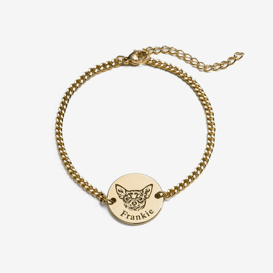 Pulsera personalizada con rostro de mascota
